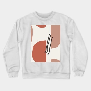 Earth Tones and Shapes Crewneck Sweatshirt